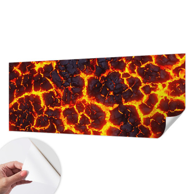 Samolepiaca fototapeta do obývačky Silná magma