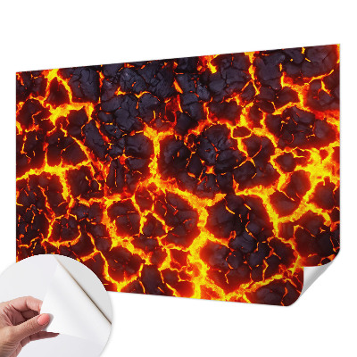 Samolepiaca fototapeta do obývačky Silná magma