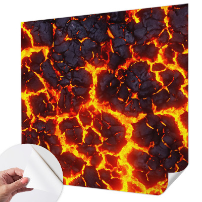 Samolepiaca fototapeta do obývačky Silná magma