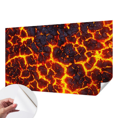 Samolepiaca fototapeta do obývačky Silná magma