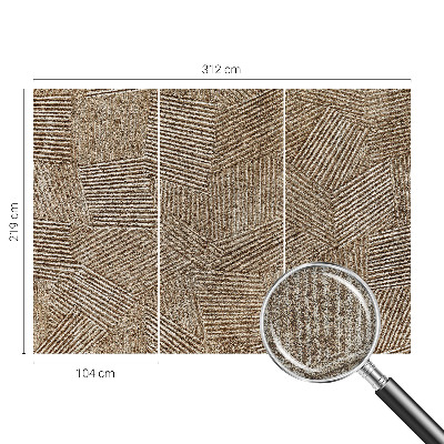 3D tapeta na stenu Štrukturálne čiary