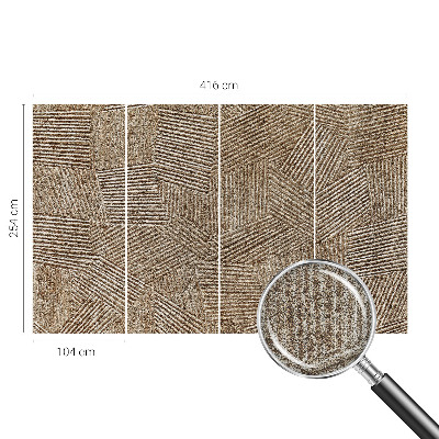 3D tapeta na stenu Štrukturálne čiary