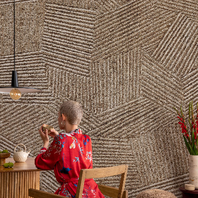 3D tapeta na stenu Štrukturálne čiary