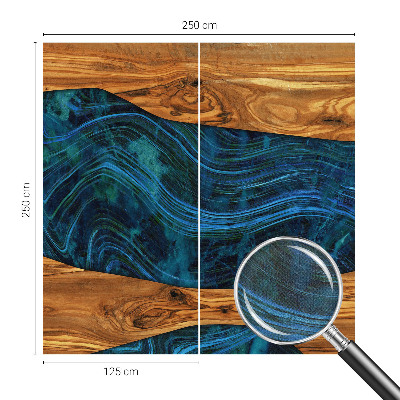 Fototapeta do detskej izby Modré drevo