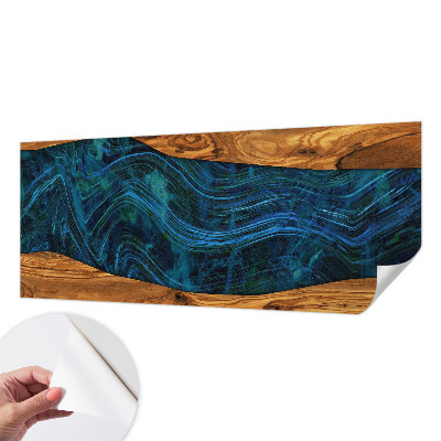 Fototapeta do detskej izby Modré drevo