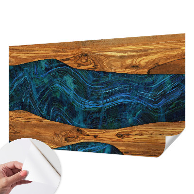 Fototapeta do detskej izby Modré drevo