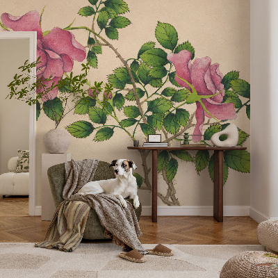 Tapeta do obývačky Romantické ruže