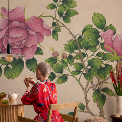 Tapeta do obývačky Romantické ruže