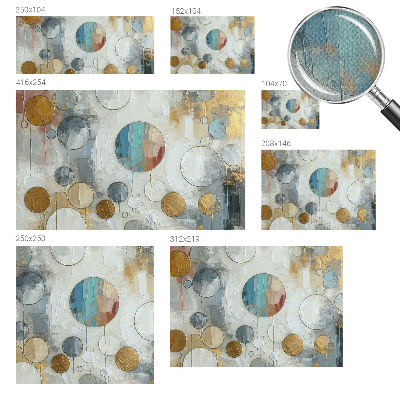 Moderná tapeta na stenu Geometrické kruhy