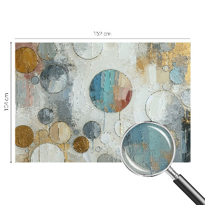 Moderná tapeta na stenu Geometrické kruhy