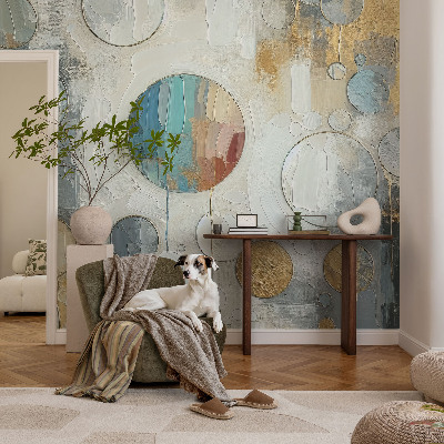 Moderná tapeta na stenu Geometrické kruhy