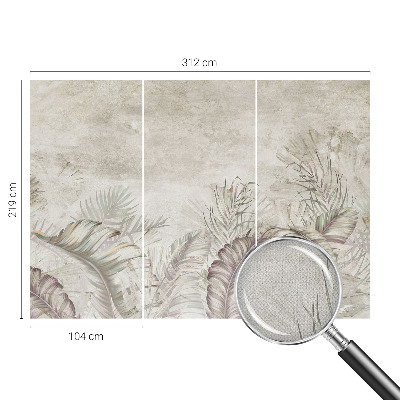 3D tapeta na stenu Dekoratívne listy