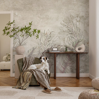 3D tapeta na stenu Dekoratívne listy