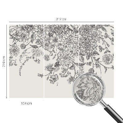 Detská fototapeta Kvetinový vzor