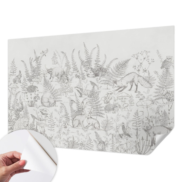 Tapeta do detskej izby Lesné zvieratá