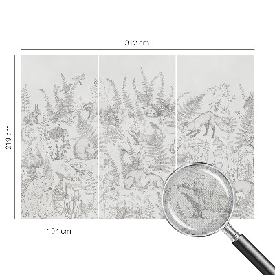 Tapeta do detskej izby Lesné zvieratá