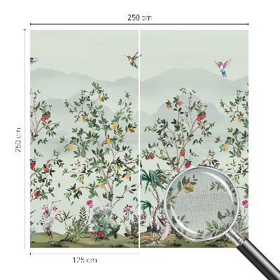 Detská tapeta Exotické stromy