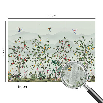 Detská tapeta Exotické stromy