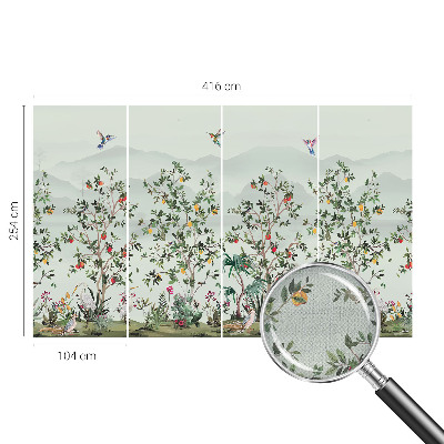 Detská tapeta Exotické stromy