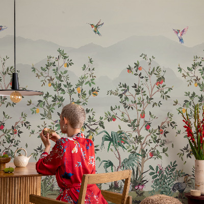 Detská tapeta Exotické stromy