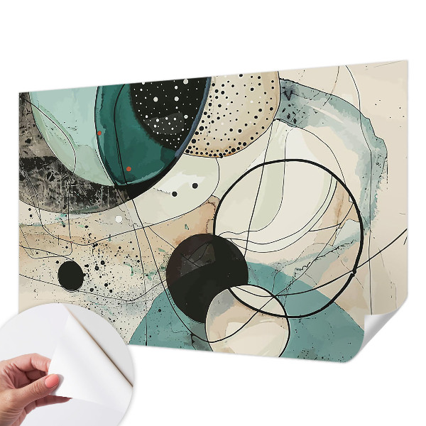 Moderná tapeta na stenu Farebné kruhy