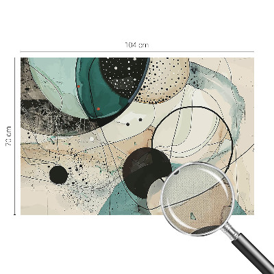 Moderná tapeta na stenu Farebné kruhy