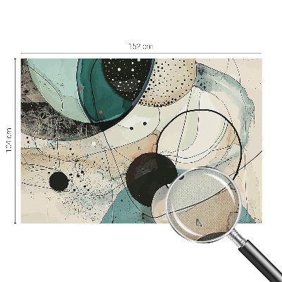 Moderná tapeta na stenu Farebné kruhy