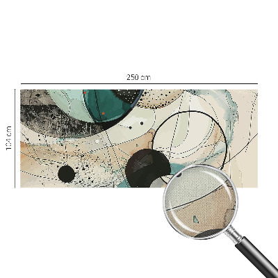 Moderná tapeta na stenu Farebné kruhy