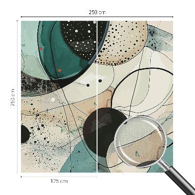 Moderná tapeta na stenu Farebné kruhy