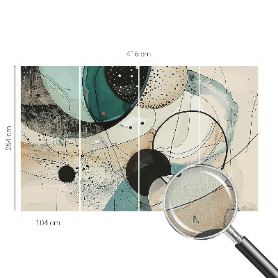 Moderná tapeta na stenu Farebné kruhy