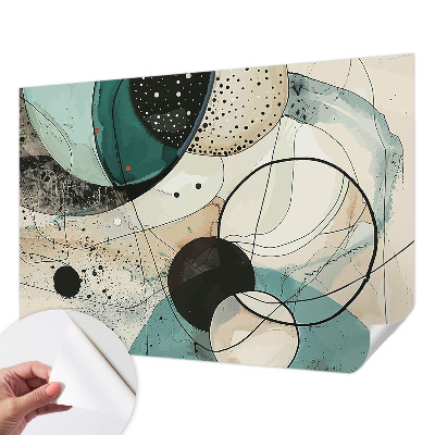 Moderná tapeta na stenu Farebné kruhy