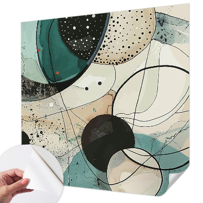 Moderná tapeta na stenu Farebné kruhy