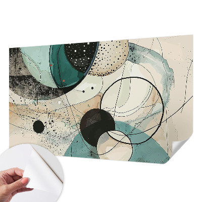 Moderná tapeta na stenu Farebné kruhy