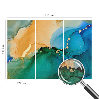 Samolepiaca fototapeta Farebné vlny