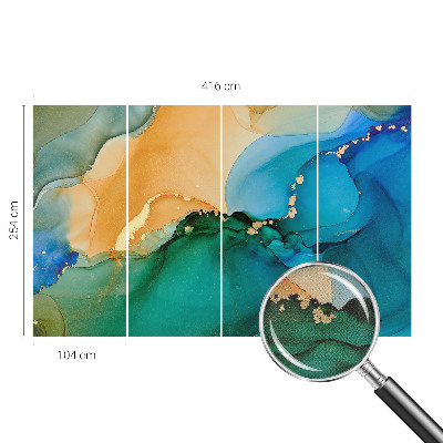 Samolepiaca fototapeta Farebné vlny