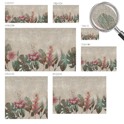 Samolepiaca tapeta Jemná flóra