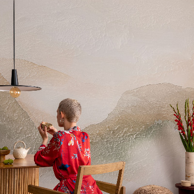 Samolepiaca fototapeta do spálne Jemné pruhy