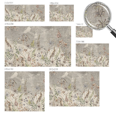 3D tapeta na stenu Divoké rastliny