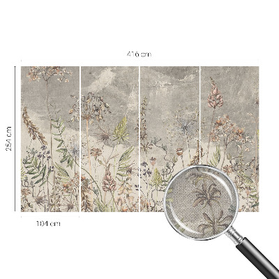 3D tapeta na stenu Divoké rastliny