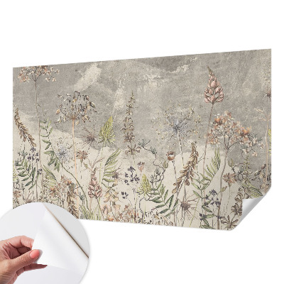 3D tapeta na stenu Divoké rastliny