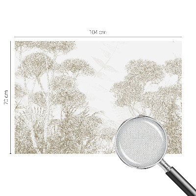 Tapeta do detskej izby Tropická vegetácia