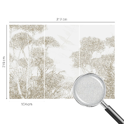 Tapeta do detskej izby Tropická vegetácia