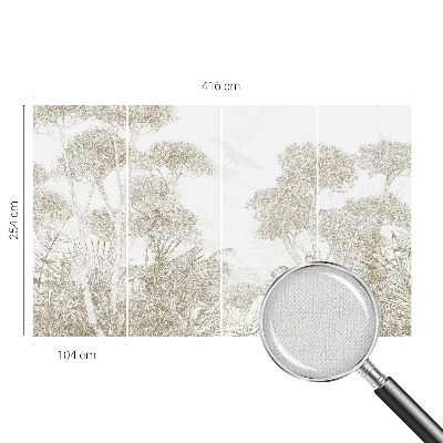 Tapeta do detskej izby Tropická vegetácia