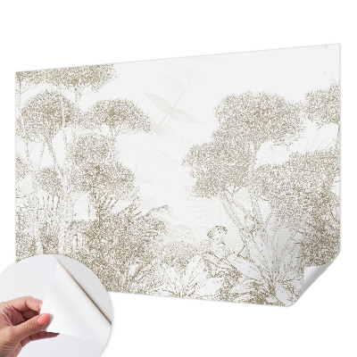 Tapeta do detskej izby Tropická vegetácia