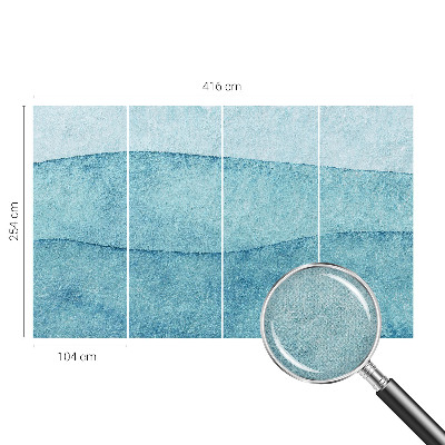 Samolepiaca tapeta Modré vlny