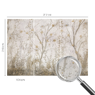 Samolepiaca fototapeta do obývačky Lesný kútik