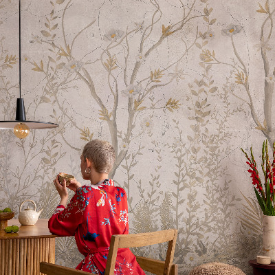 Samolepiaca fototapeta do obývačky Lesný kútik