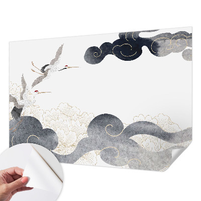 Samolepiaca fototapeta do spálne Žeriavy za letu