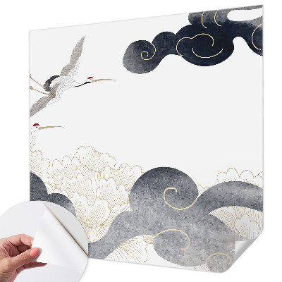 Samolepiaca fototapeta do spálne Žeriavy za letu