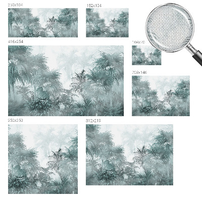 3D tapeta na stenu Exotická zelená